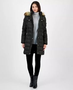 Michael Kors dámská zimní bunda, kabát s kapucí | XS, S, M, L, XL