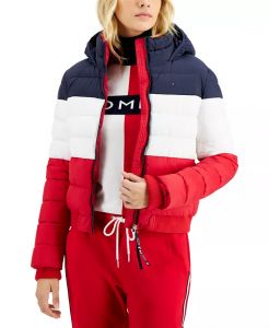 Tommy Hilfiger dámská zimní bunda Colorblocked | M