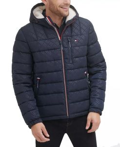 Tommy Hilfiger prošívaná zimní pánská bunda Sherpa  | S, M, L, XL, XXL