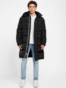 GUESS pánská zimní dlouhá bunda, kabát Eco Ralf  | S, M, L, XL, XXL