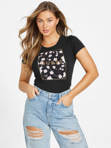 GUESS dámské tričko Eco Cherry  | S, M, L, XL