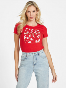GUESS dámské tričko Eco Cherry  | S, M, L, XL