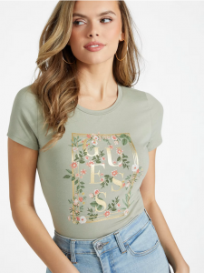 GUESS dámské tričko Eco Roses