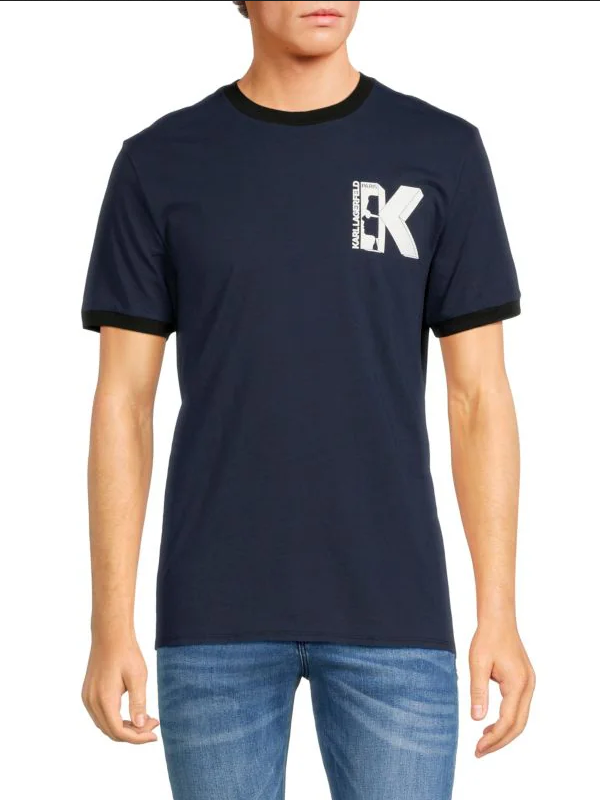 KARL LAGERFELD pánské tričko Logo Graphic Tee