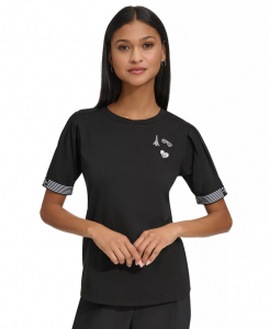 KARL LAGERFELD dámské tričko Round-Neck  | XS, S, M, L, XL