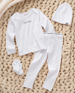Calvin Klein 4 dílný set, oblečení pro miminko, kojence. | 3 - 6 m, 6 - 9 m, 12 m, 18 m, 24