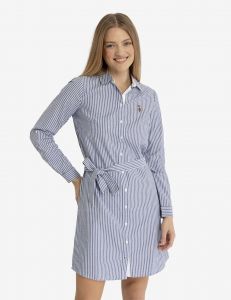 U.S. Polo Assn. dámské šaty STRIPED OXFORD | XS, S, M, L, XL