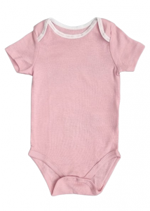 Calvin Klein růžové bodýčko pro holčičku, miminko z organické bavlny | 0 - 3 m , 3 - 6 m, 6 - 9  m