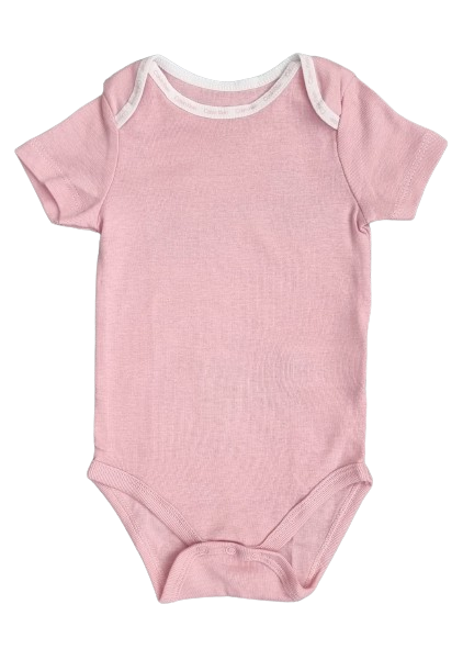 Calvin Klein růžové bodýčko pro holčičku, miminko z organické bavlny