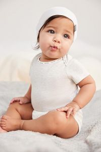 Calvin Klein melírové bodýčko pro miminko z organické bavlny