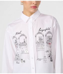 KARL LAGERFELD dámská košile WHITE