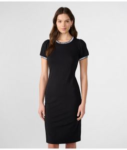 KARL LAGERFELD dámské šaty LOGO TAPE  | XS, S, M, L, XL